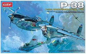 Academy - P-38 (P-38J, Droopsnoot, P-38L, F-5E) - 1/48