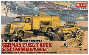Academy - German Fuel Truck & Schwimmwagen Ground Vehicle Series-3 - 1/72