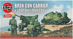 AIRFIX - BREN GUN CARRIER & 6PDR ANTI TANK GUN - 1/76