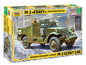 Zvezda - Armored personnel carrier M-3 "Scout Car" - 1/35
