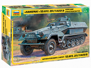 Zvezda - Armored carrier Hanomag Sd.Kfz.251/1 Ausf.B - 1/35