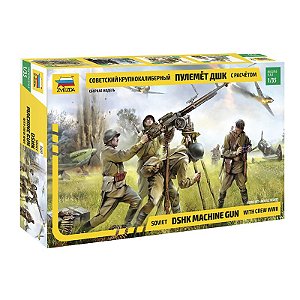Zvezda - Soviet DShK Machine Gun with Crew WWII - 1/35