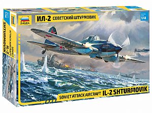 Zvezda - Soviet attack aircraft IL-2 Shturmovik - 1/48