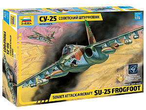 Zvezda - Soviet attack aircraft Su-25 Frogfoot - 1/72