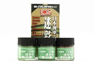 GUNZE SANGYO - JAPANESE NAVAL CAMOUFLAGE COLORS - CONJUNTO DE TINTAS