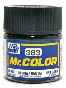 Gunze - Mr.Color 383 - DARK GREEN（KAWANISHI） (Semi-Gloss)