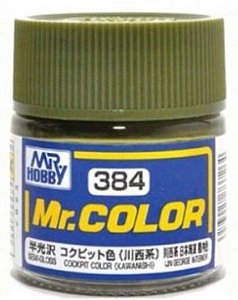 Gunze - Mr.Color 384 - COCKPIT COLOR (KAWANISHI) (Semi-Gloss)