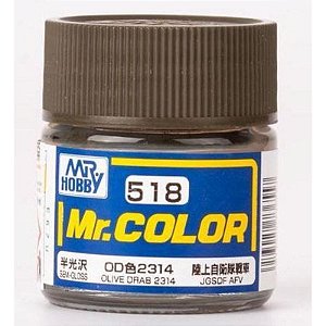 Gunze - Mr.Color 518 - OLIVE DRAB 2314 (Semi-Gloss)