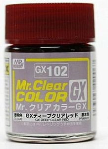 Gunze - Mr.Clear Color GX102 - Deep Clear Red (Verniz Vermelho)