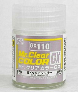 Gunze - Mr.Clear Color GX110 - Clear Silver (Verniz Prata)