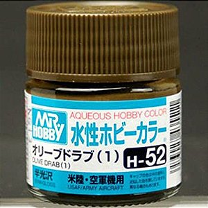 Gunze - Aqueous Hobby Colors 052 - Olive Drab (1) (Semi-Gloss)