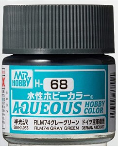 Gunze - Aqueous Hobby Colors 068 - RLM74 Dark Gray (Semi-Gloss)