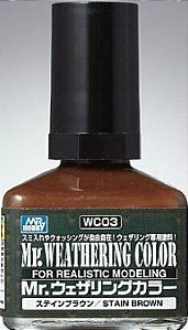 Gunze - Mr.Weathering Color 03 - Stain Brown 40ml