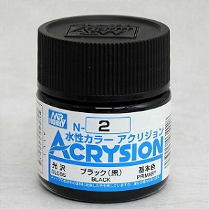 Gunze - Acrysion Color 002 - Black (Gloss)