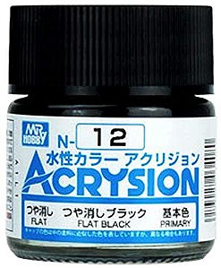 Gunze - Acrysion Color 012 - Flat Black
