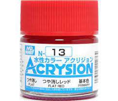 Gunze - Acrysion Color 013 - Flat Red