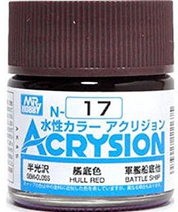 Gunze - Acrysion Color 017 - Hull Red (Semi-Gloss)