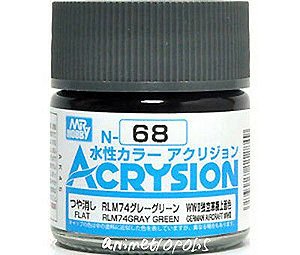 Gunze - Acrysion Color 068 - RLM74 Gray Green (Semi-Gloss)