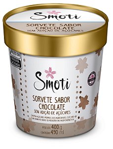 Sorvete de Chocolate Sem Adição de Açucares (390gr)-Pote 490 ml