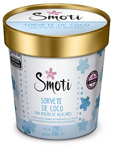 Sorvete de Coco Sem Adição de Açucares (380gr)-Pote de 490 ml