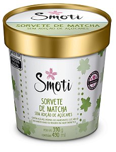 Sorvete de Matcha Sem Adição se Açucares (370gr)-Pote de 490 ml