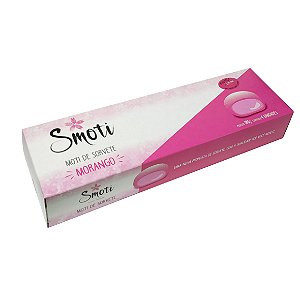 Caixa de  Moti de Sorvete - Morango 180gr (4un.)