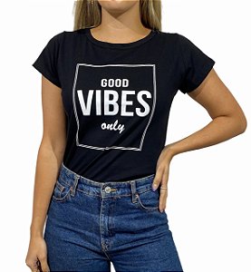 Tshirt Feminina Good Vibes