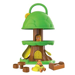 Casa da Árvore com Plataforma Play Set Grande com Acessórios Elka