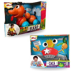 Kit Cachorrinho Elkão e Cacá Caranguejo