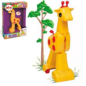 Brinquedo Bebê Gina Girafa Com Fricção Infantil Elka