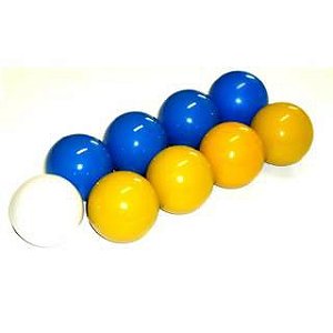 Juego de petanca set 6 bolas 6 cm acero cromado - Distria.com