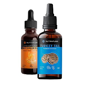 Kit Extrato de Cordyceps e Turkey Tail. 60 mL