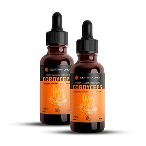 KIT 2 Extratos de Cogumelo Cordyceps. 60 mL