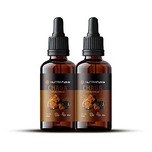 KIT 2 Extratos de Cogumelo Chaga. 60 mL