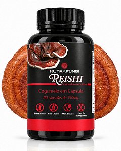 Cogumelo Reishi em Cápsulas. 110 Caps 550 mg.