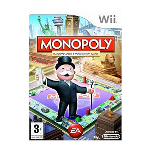 Jogo Monopoly Featuring Classic & World Edition Boards - Wii Seminovo
