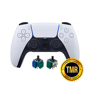Controle Sem Fio Original PS5 DualSense TMR Branco Seminovo