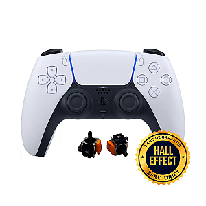 Controle Sem Fio Original PS5 DualSense Hall Effect Branco Seminovo