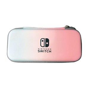 Case Nintendo Switch Tie Dye Azul e Rosa Claros