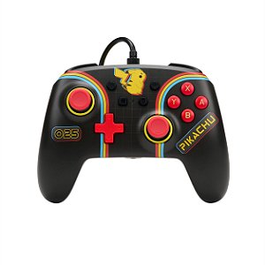 Controle Power A Wired Pikachu Arcade - Switch