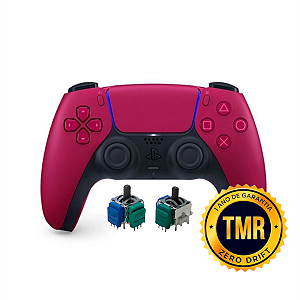 Controle Sem Fio Original PS5 DualSense TMR Cosmic Red Seminovo