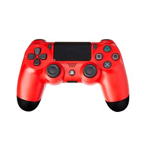 Controle Sem Fio Vermelho - Compatível PS4 Seminovo