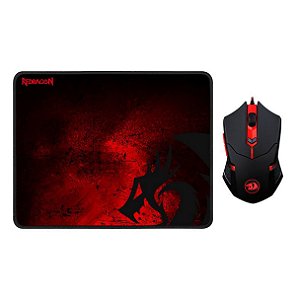 Mouse + Mousepad 330x260mm Solid Redragon M601-BA