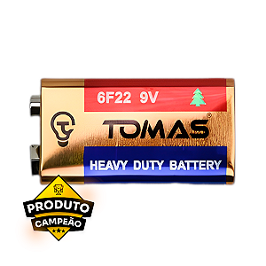 Pilha / Bateria 6F22 9V Tomas - 1 UN