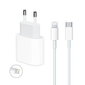 Acessório Apple Fonte para iPhone USB-C Fêmea + Cabo USB-C Macho para Lightning Macho 20W C1N