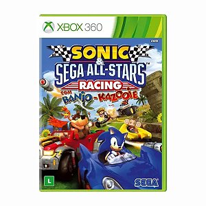 Jogo Sonic Sega All Stars Racing - Xbox 360 Mídia Física Usado