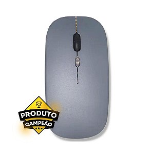 Mouse Kapbom Wireless KA-618 Recarregável Cinza