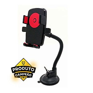 Suporte Veicular Ohey Rotação 360º FF0081 Preto/Vermelho