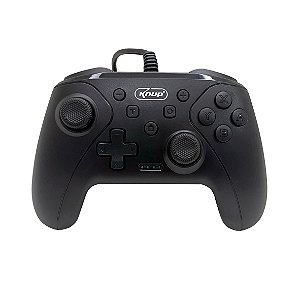 Controle Com Fio Multiplataforma Switch/PS3/Android/PC Knup KP-CN700 Preto