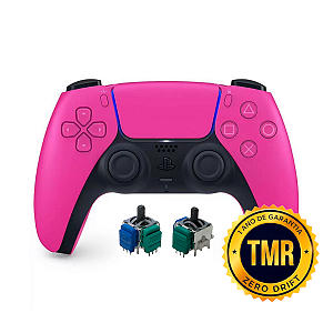 Controle Sem Fio Original PS5 DualSense TMR Nova Pink Seminovo